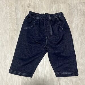 Kids Navy Blue Denim Like Pants